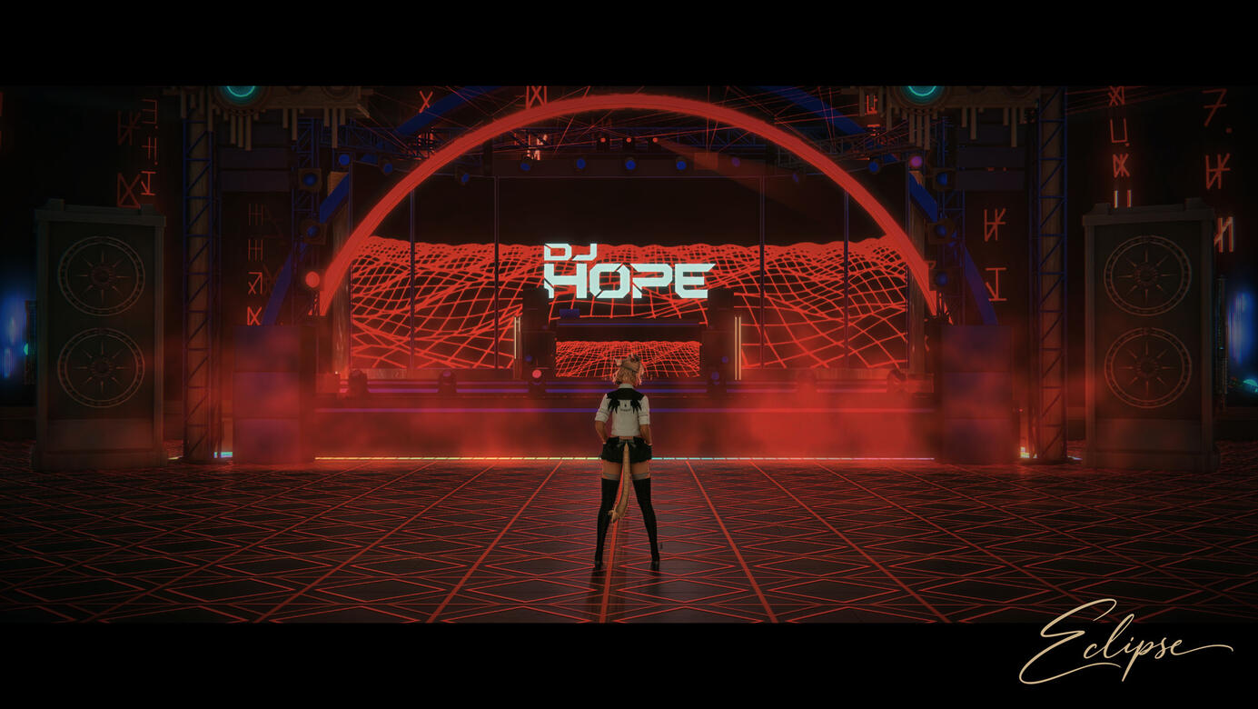 Hope at the red room DJ stage